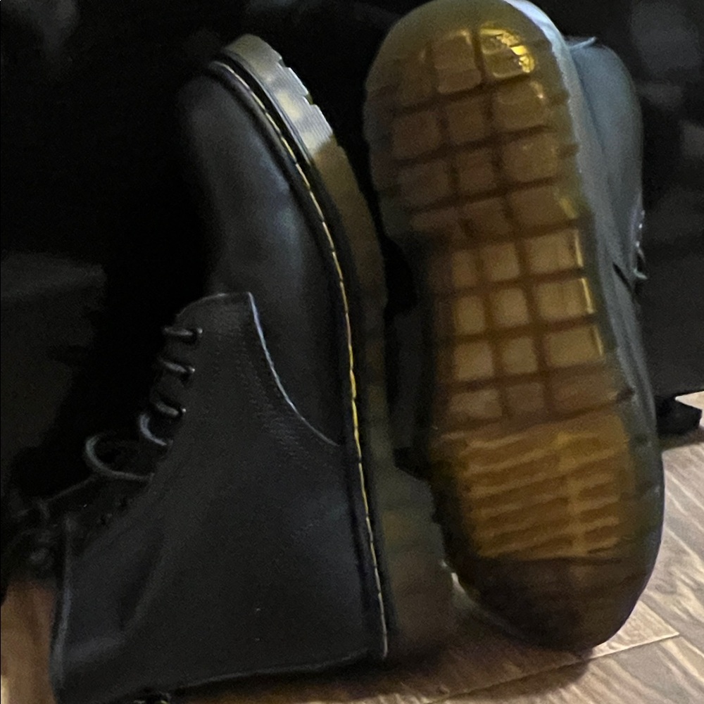 Classic doc Martens Black Lace-Up Boots